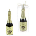 Champagne Bottle Candle - Black